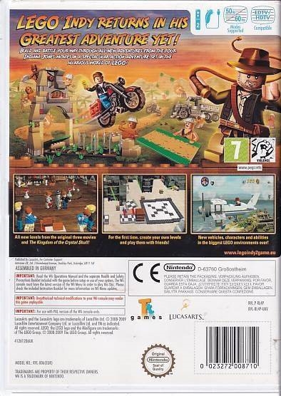LEGO Indiana Jones 2 the Adventure Continues - Wii (B Grade) (Genbrug)
